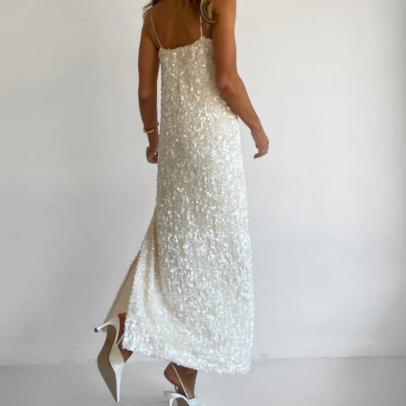Arley Marsha Maxi Dress In Cream - Picture 8 of 11